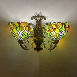 Vägglampa i Tiffany-Stil...