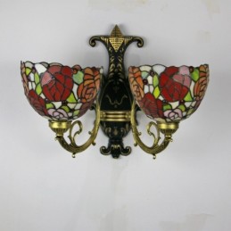 Vägglampa i Tiffany-Stil...