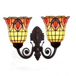 Vägglampa i Tiffany-Stil...