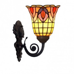 Vägglampa i Tiffany-Stil...