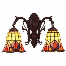 Vägglampa i Tiffany-Stil...