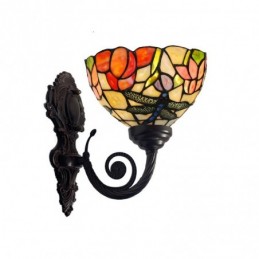 Vägglampa i Tiffany-Stil...