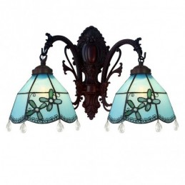 Vägglampa i Tiffany-Stil...
