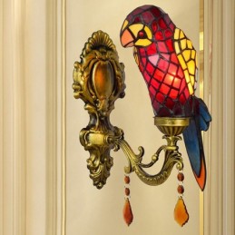 Vägglampa i Tiffany-Stil...