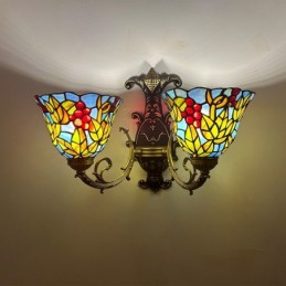Vägglampa i Tiffany-Stil...