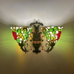 Vägglampa i Tiffany-Stil...