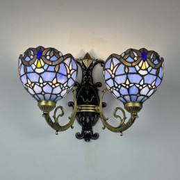 Vägglampa i Tiffany-Stil...