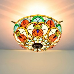 Plafond i Tiffany-Stil med...