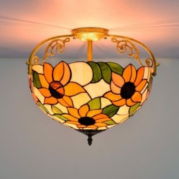 Plafond i Tiffany-Stil med...