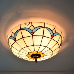 Plafond i Tiffany-Stil med...
