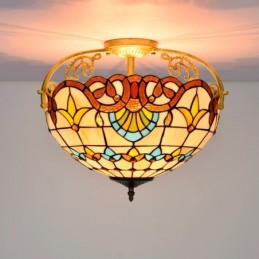 Plafond i Tiffany-Stil med...