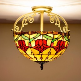 Plafond i Tiffany-Stil med...