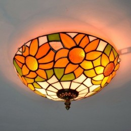 Plafond i Tiffany-Stil med...