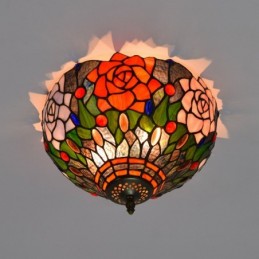 Plafond i Tiffany-Stil med...