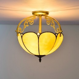 Plafond i Tiffany-Stil med...