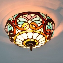 Plafond i Tiffany-Stil med...
