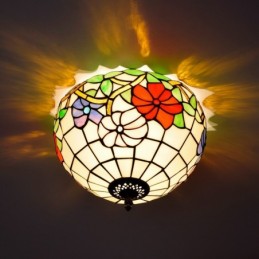 Plafond i Tiffany-Stil med...