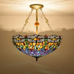 Pendellampa i Tiffany-Stil...