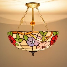 Pendellampa i Tiffany-Stil...