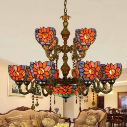 Pendellampa i Tiffany-Stil...
