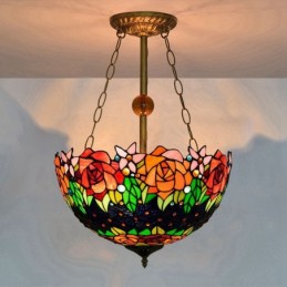 Pendellampa i Tiffany-Stil...
