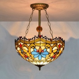 Pendellampa i Tiffany-Stil...