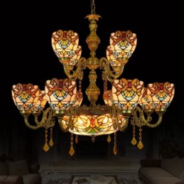 Pendellampa i Tiffany-Stil...