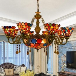 Pendellampa i Tiffany-Stil...