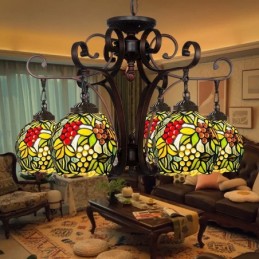 Pendellampa i Tiffany-Stil...