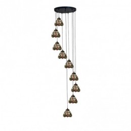 Pendellampa i Tiffany-Stil...