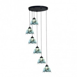 Pendellampa i Tiffany-Stil...