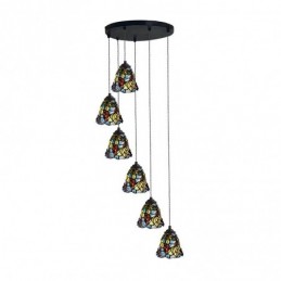 Pendellampa i Tiffany-Stil...