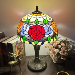 Bordslampa i Tiffany-Stil...