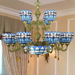 Ljuskrona i Tiffany-Stil...