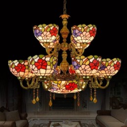 Ljuskrona i Tiffany-Stil...