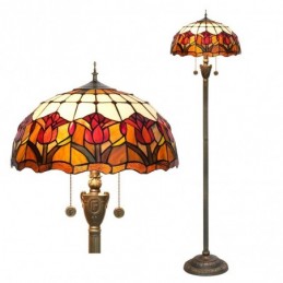 Golvlampa i Tiffany-Stil...