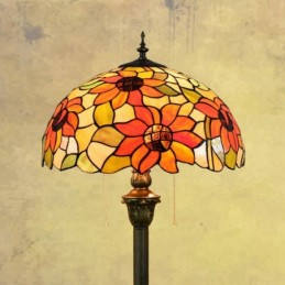 Golvlampa i Tiffany-Stil...