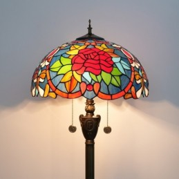 Golvlampa i Tiffany-Stil...