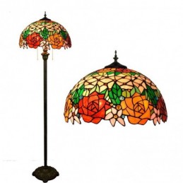 Golvlampa i Tiffany-Stil...