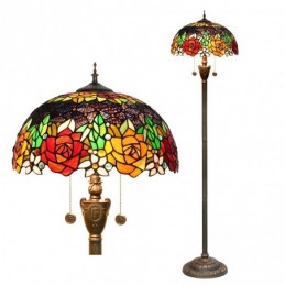 Golvlampa i Tiffany-Stil...