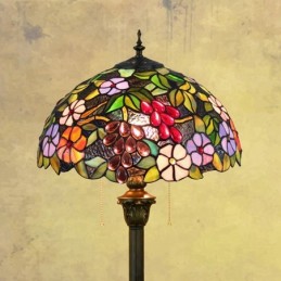 Golvlampa i Tiffany-Stil...