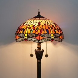 Golvlampa i Tiffany-Stil...