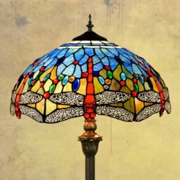 Golvlampa i Tiffany-Stil...