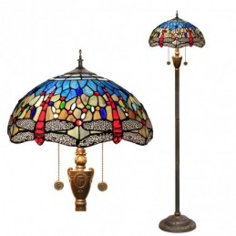 Golvlampa i Tiffany-Stil...