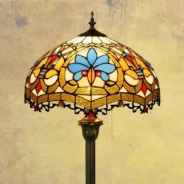 Golvlampa i Tiffany-Stil...