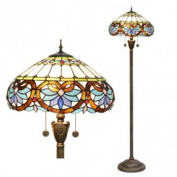 Golvlampa i Tiffany-Stil...