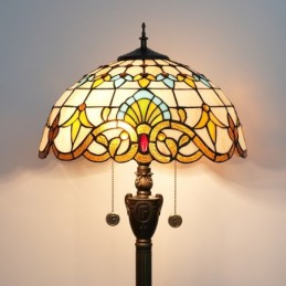 Golvlampa i Tiffany-Stil...