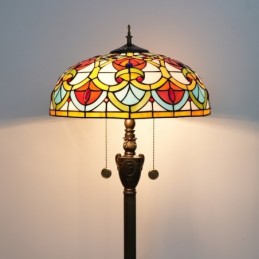 Golvlampa i Tiffany-Stil...
