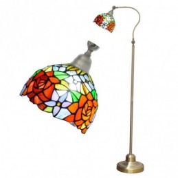 Golvlampa i Tiffany-Stil...