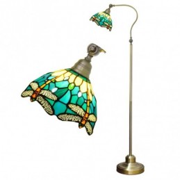 Golvlampa i Tiffany-Stil...